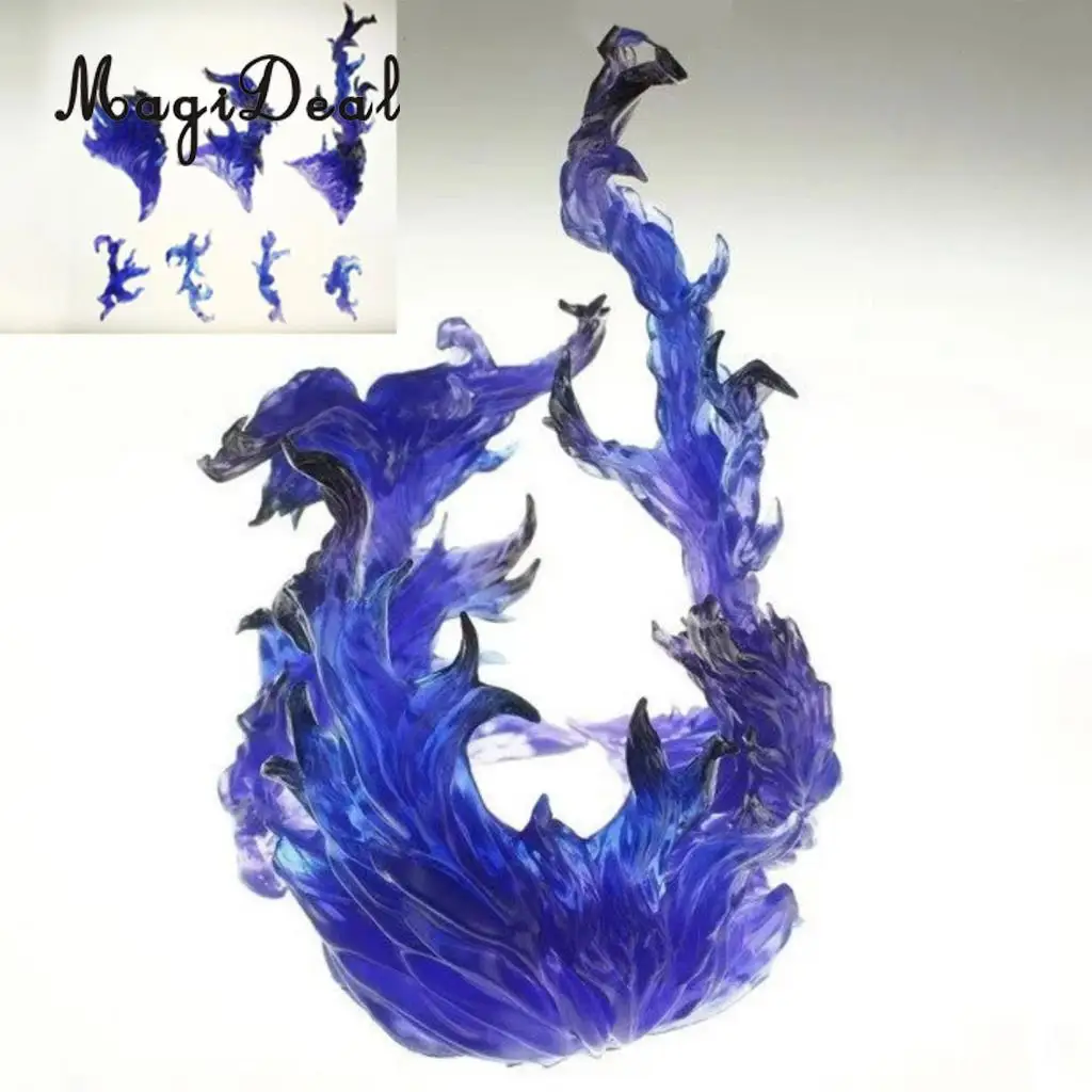 MagiDeal DIY Burning Flame Effect Action Figure Display Stand for Gundam Anime TV Movie Lovers Home Table Ornament Toy