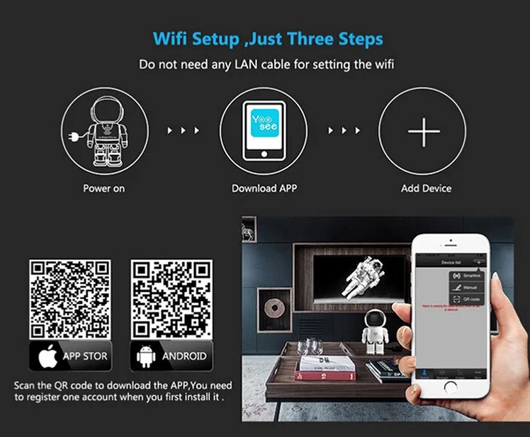 Домашняя безопасность Мобильные часы телефоны Крытый HD 960p робот p2p Wifi Беспроводная ip-камера с небольшим производством идеи детский монитор