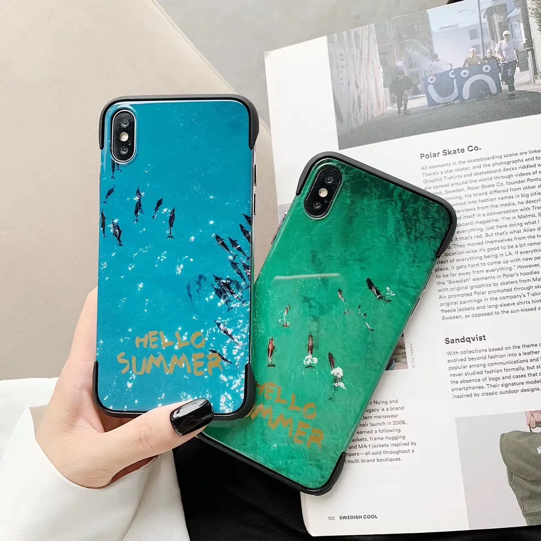 DECOCASE летние Защитные чехлы для телефонов с рисунком собаки дракона iphone 6 6s 7 8 Plus X XR