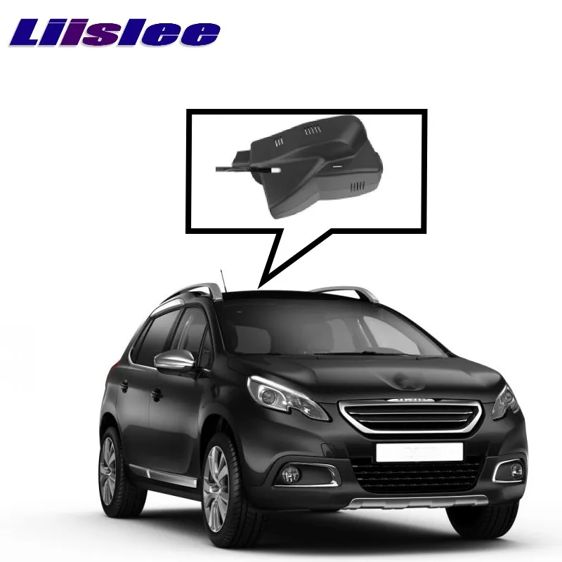 LiisLee Автомобильная дорожная запись WiFi DVR Dash камера для вождения видео рекордер для peugeot 2008 2013