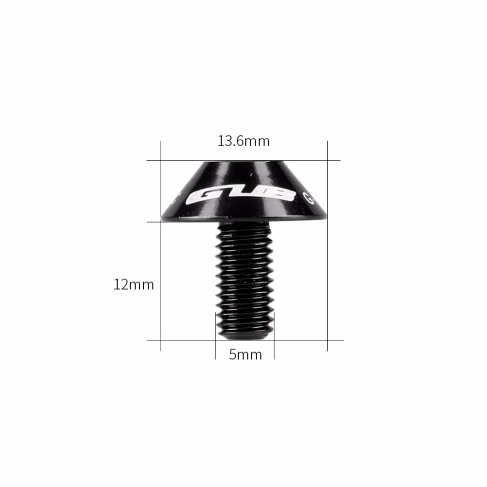 1 упаковка из 2 шт. GUB G-510 алюминиевый сплав держатель бутылки для воды винты 5*12 мм ультра-легкий металлический красочный велосипед Винт для руля