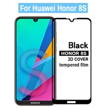 3D Full Glue On Honor 8S Tempered Glass For Huawei Honor 8S Screen Protector Safety Protective Glass On Honor 8S 8 Honor8 S S8