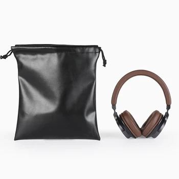 

22*25cm Custom Logo Print Make Up Packaging Big Leather Storage Bag Drawstring Bag For Wedding Candy Gifts