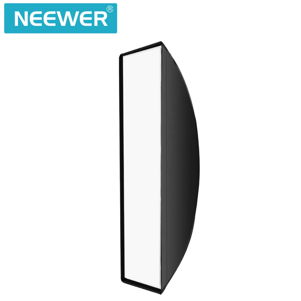 Neewer 8x36 дюймов/20x90 см Прямоугольный софтбокс Bowens Mount Speedring мягкий диффузор и сумка для Speedlite Studio