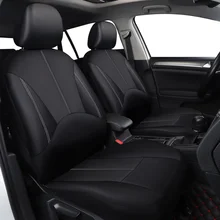 

Car Seat Leather Covers compatible airbag Universal Fit Front Rear Seat Full Cover Interior Accessories For Kia Fiat Honda Lada