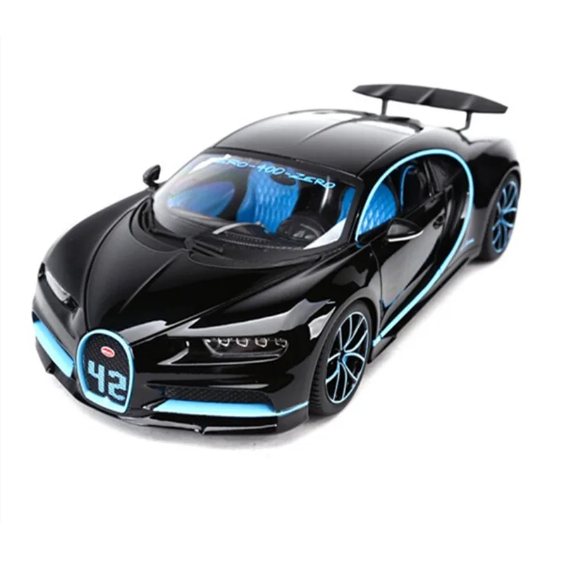 Bburago 1:18 Bugatti Chiron черная литая под давлением модель гоночный автомобиль Транспортное средство Новое в коробке