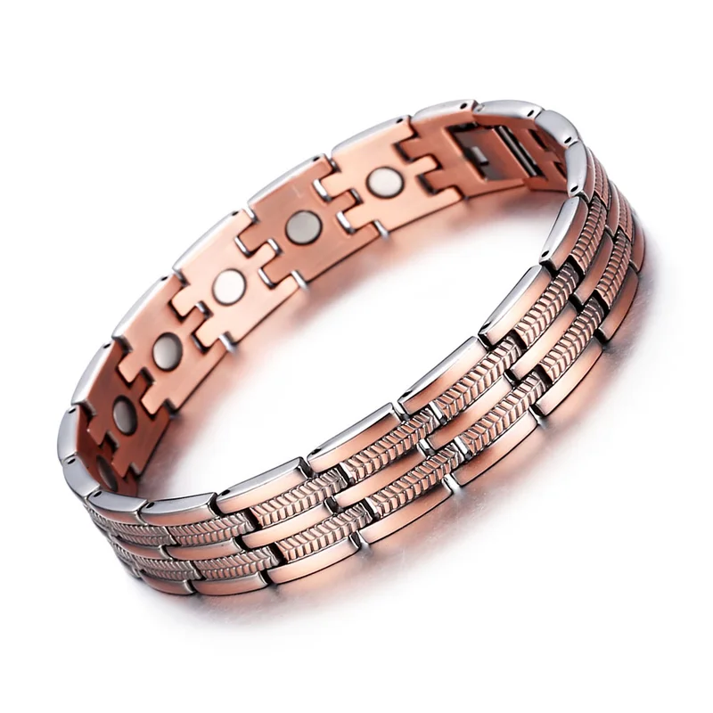 

Elegant Pure Copper Magnetic Therapy Bracelet Pain Relief for Arthritis and Carpal Tunnel Wristband