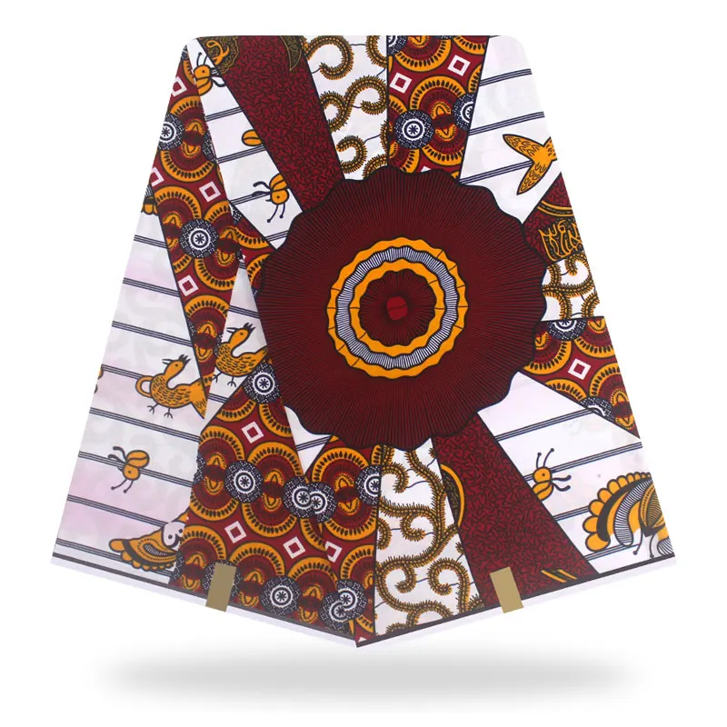 

Dutch Wax African Wax Hollandais Ankara Fabric 2019 Latest African Fabric Print 100% Cotton Africain hot Wax Hollandais ! P42492