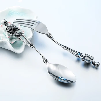 

stainless steel men fork and spoon accessories jewelry personality cool fashion jewelry as gift