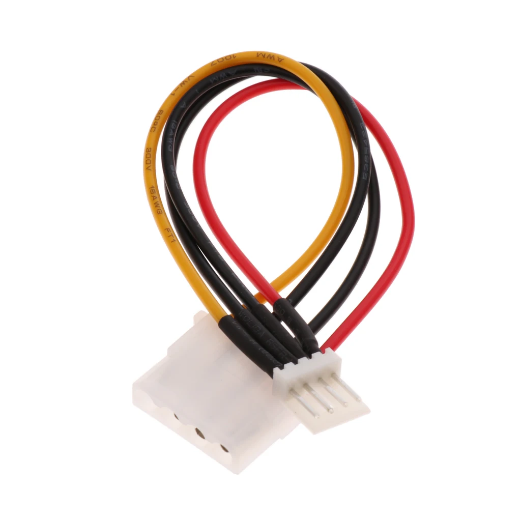 4Pin Floppy Drive Male to 4Pin Female Power Extension Cable Adapter Cord