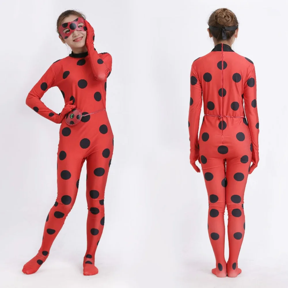 Buy Spandex Miraculous Ladybug Cosplay girls kids