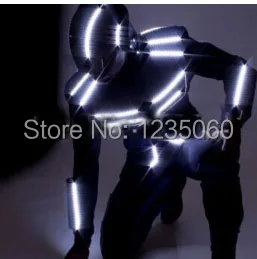 

WYY LED dance suit / LED Robot costume / LED Light costume / LED glowing clothes Size/ color customized