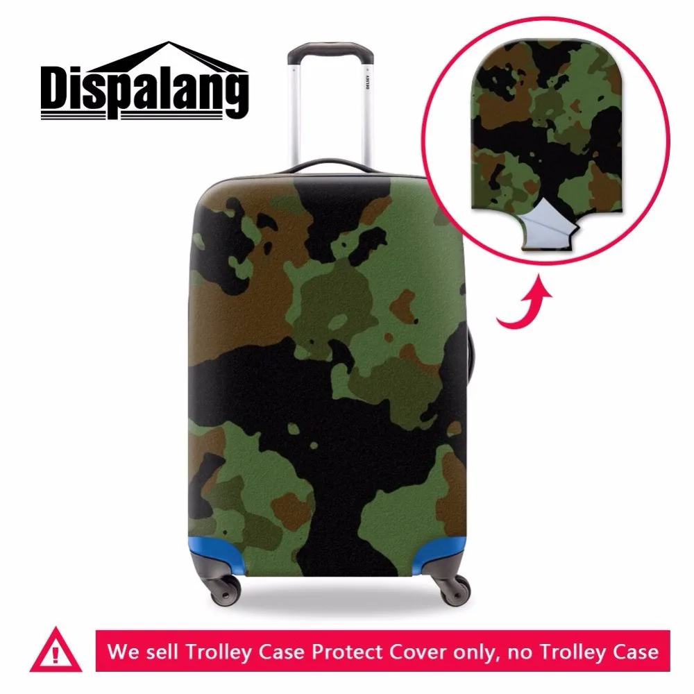 

Dispalang cool camo travel luggage cover camouflage waterproof protective cover for 18-30 inch suitcase dustproof baggage cover
