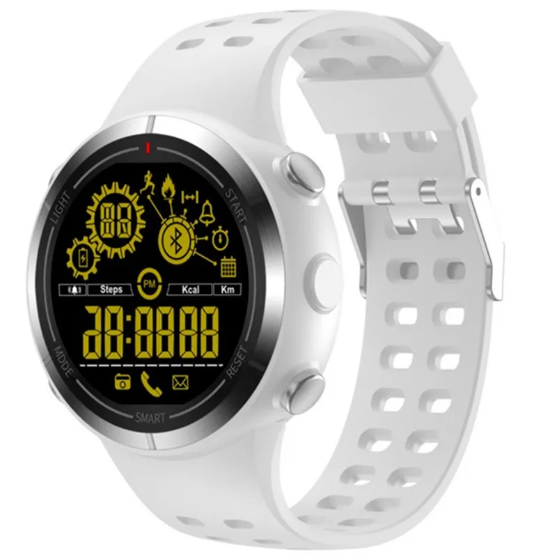 Круглый экран Bluetooth Смарт наручные часы IP67 Водонепроницаемый 50 м глубина 5 АТМ для Android и IOS со светящимся циферблатом монитор движения