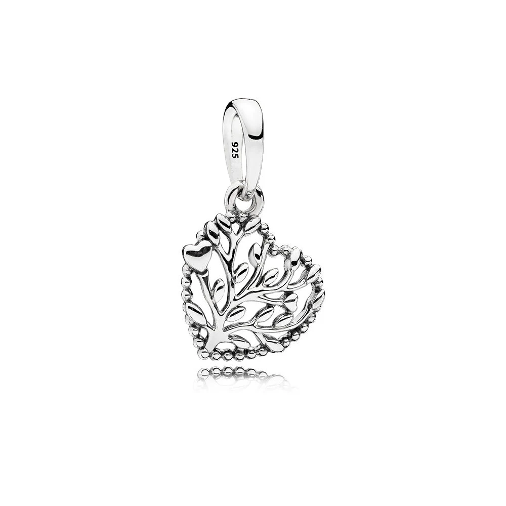 

Authentic 925 Sterling Silver Bead Flourishing Hearts Pendant Charm Fit Original Women Pandora Bracelet Bangle Gift DIY Jewelry