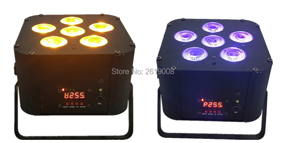 Wi fi sem Fio Alimentado por Bateria Luzes do Partido 8 Pçs e lote 6 Pcs 18 w 6in1 Rgbwa uv ir Bateria Recarregável Ktv Profissional Alimentado 6 8 pçslote 6 pcs 18 w 6in1