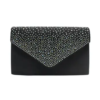 

Women Evening Bag 2018 Party Banquet Rhinestone Diamond Glitter Bag For Women Girls Wedding Clutches Handbag Chain Shoulder Bag