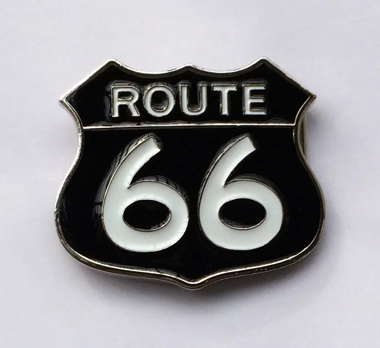 

Black Route 66 Belt Buckle