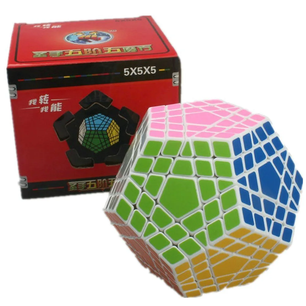 Magic Cube  Puzzle White Shengshou Gigaminx 