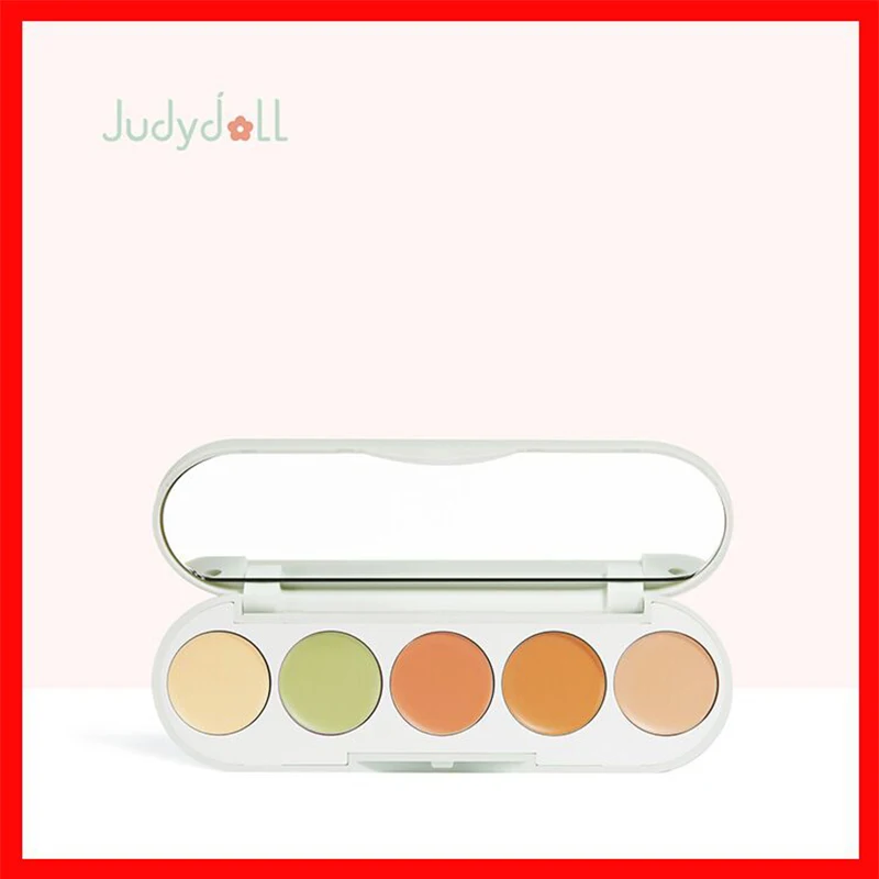 

Judydoll Brand Five colors Concealer disk cover Black rim of eye Freckles Smallpox print Cottect Brighten up