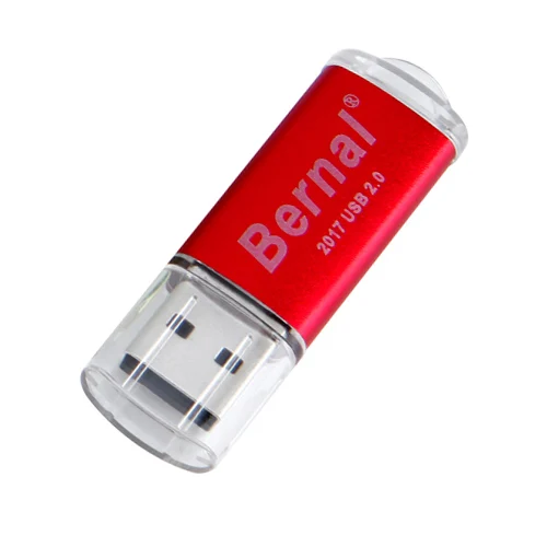 Bernal металлический мини usb флеш-накопитель 128 ГБ флеш-накопитель высокоскоростной флеш-диск usb 2,0 64 ГБ флеш-диск 32 Гб - Цвет: Красный