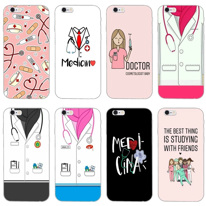 

Cartoon Medicine Doctor Nurse tup soft cover case For Huawei Mate 20 10 lite pro 9 8 Y9 Y7 Y6 prime 2018 2019 nova 3i
