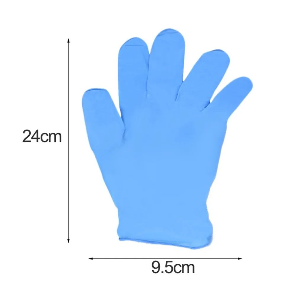 100 шт./кор. синий одноразовые перчатки износостойкость химическая лаборатория электроники Еда медицинское тестирование рабочие перчатки