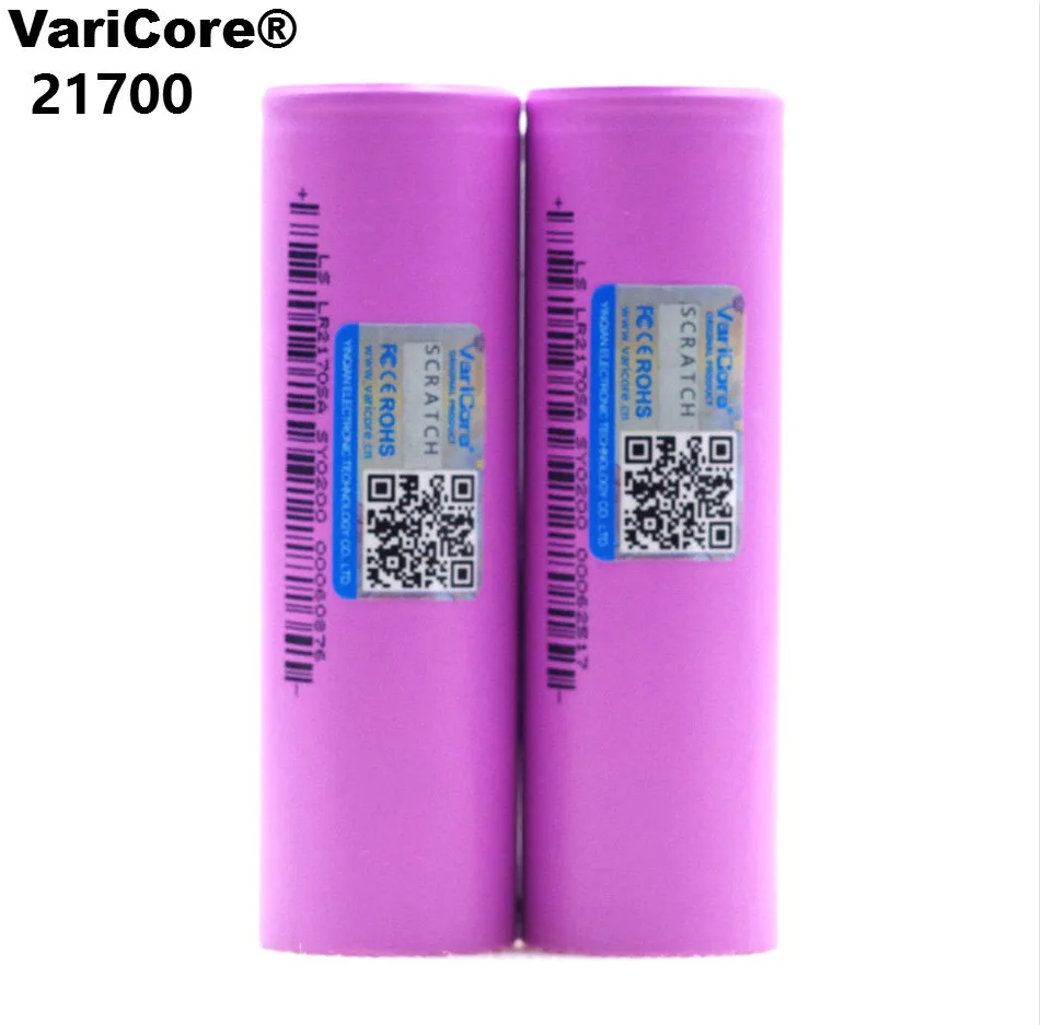 VariCore 21700 li-lon аккумулятор 4000mAh 3,7 V 15A ternary power 5C скорость разряда литиевая батарея автомобиль электрический DIY батарея