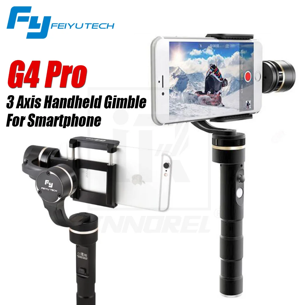 FeiyuTech G4 Pro 3 axis brushless handheld pan 360 degree moving limitless Smartphone stalizer gimbal Hot sale for iphone 7 6s |