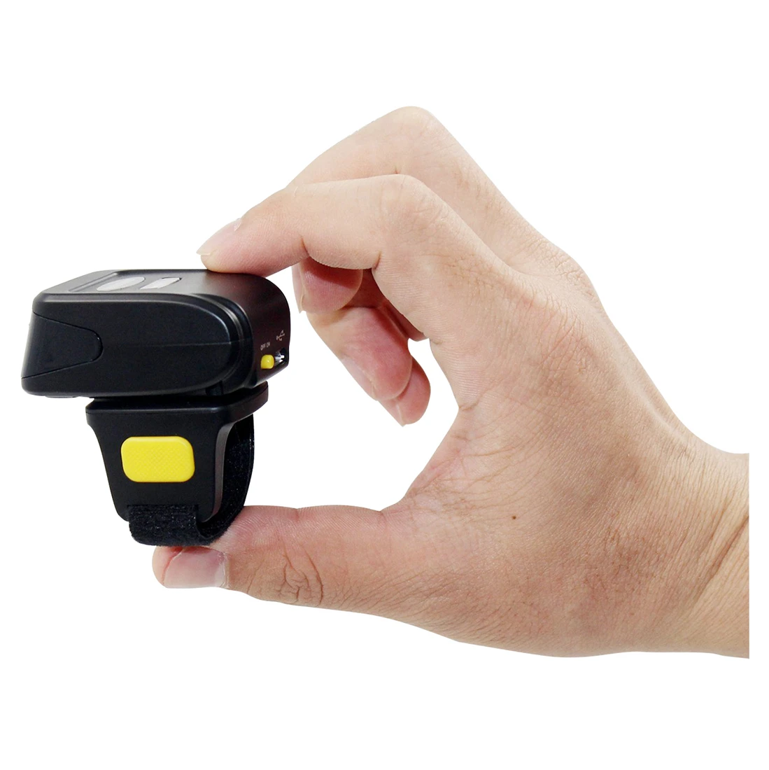 

PPYY NEW -Symcode 1D Bluetooth Scanners Wireless Finger Barcode Reader Black