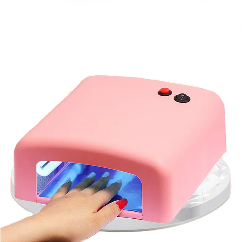 

110V US Standard Plug Professional Gel Nail Dryer, 36W UV Lamp, Led Nail  Curing Light or Nail Art Dryer In Pink and White Color