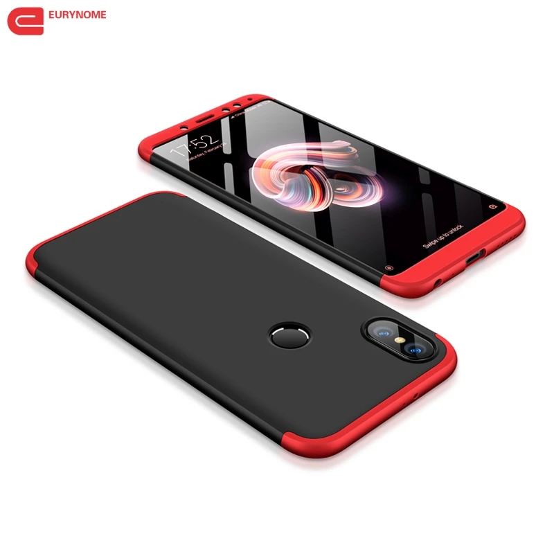 

Case for Xiaomi Redmi note 5 pro Redmi note 5 Global Case 360 Full Protection Matte 3 In 1 Cover for Xiaomi Mi 6x A2 Case