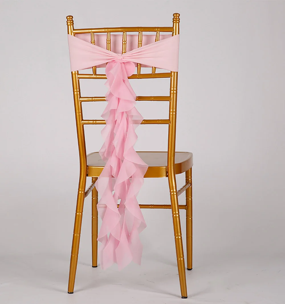 20 шт./лот Европа Свадебная вечеринка украшения белый/розовый/красный стул створки чехлы на стулья из тянущейся лайкры для оттягивания для событие банкет церемонии - Цвет: pink
