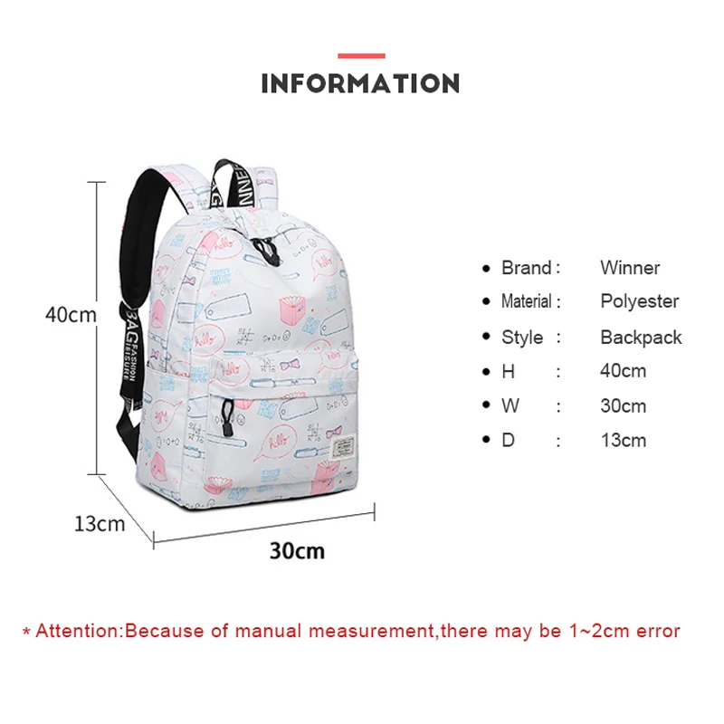 Модный рюкзак, водонепроницаемый рюкзак с принтом, женские сумки, модные повседневные холщовые рюкзаки, вместительные школьные сумки
