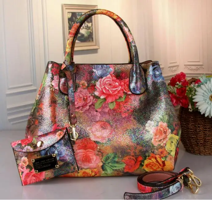 Arliwwi брендовые Роскошные блестящие радужные цветные дизайнерские сумки-шопперы для женщин женские Сумки из искусственной кожи высокого качества - Цвет: Multi