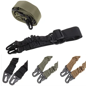

New Adjustable Military Heavy Nylon Duty Gun Belt Strap Tactical two Points Sling Outdoor Airsoft Mount Bungee Rifle Sling