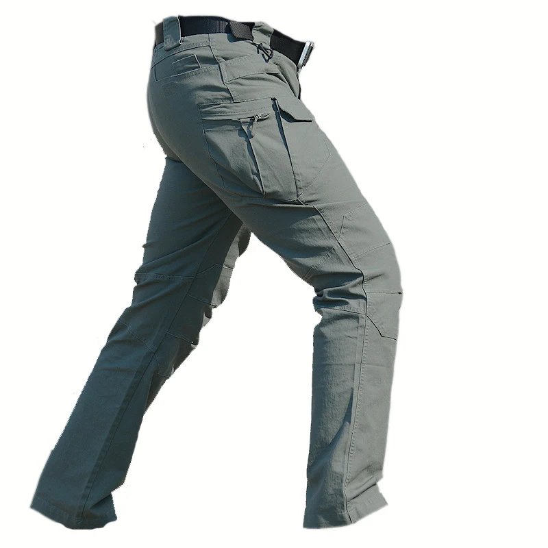 IX7 Military Tactical Cargo Pants Men Combat SWAT Army Military Pants summer thin Cotton Pockets Paintball