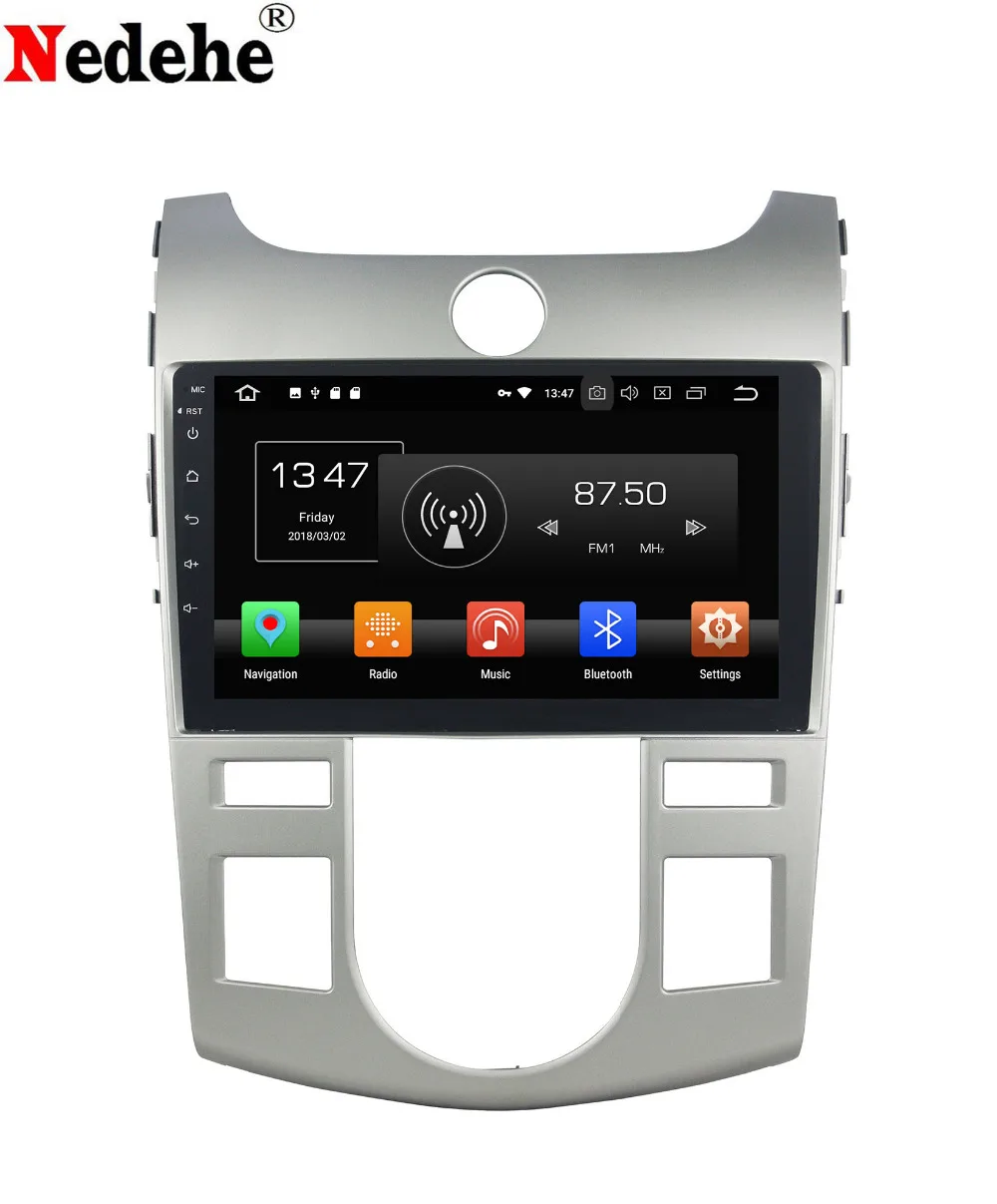 Best 9 inch 4G RAM 32G ROM Android 8.0 car dvd player for kia forte cerato 2008-2012 car gps navigation car stereo Radio head unit 0