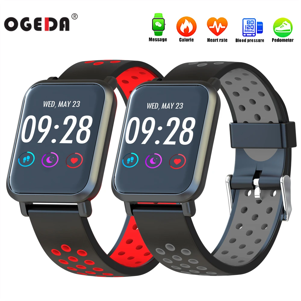 Smart Watch IP68 Waterproof Blood oxygen heart rate Monitor sports calorie clock fitness tracker sleep monitoring smart watch