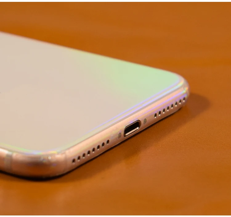 Лидер продаж! Градиентная прозрачная декоративная пленка Aurora для iPhone 8 8Plus 6 6S 7 Plus