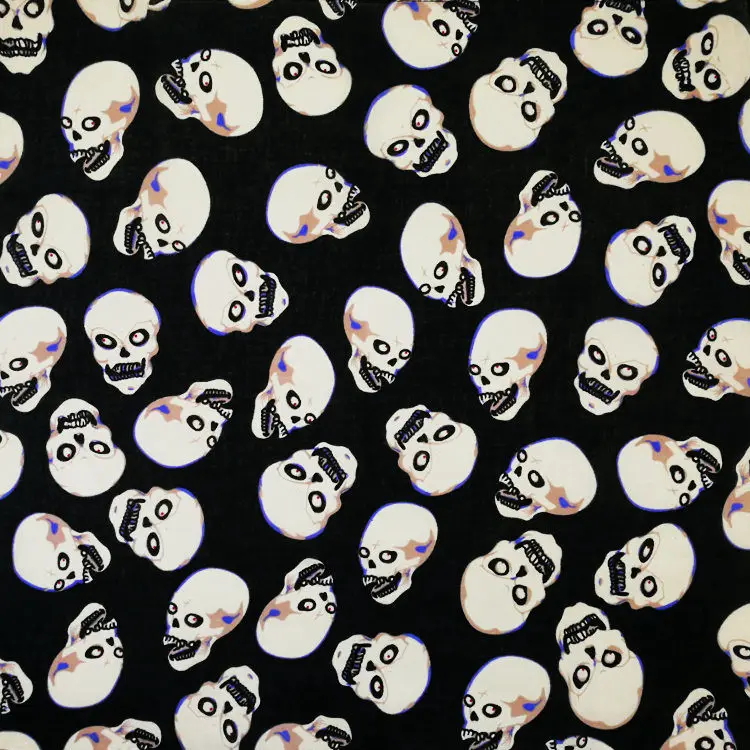 man scarf Fashion Hip Hop 100% Cotton Skull Bandana Square Scarf Kerchief Black Paisley Bicycle Headband Printed For Women/Men/Boys/Girls mens grey scarf