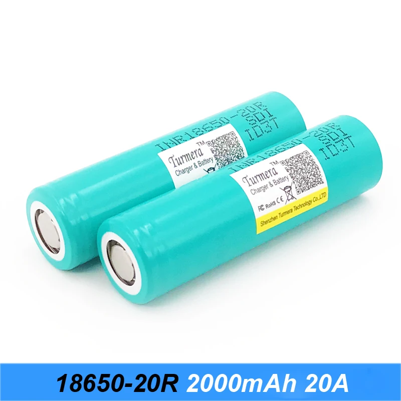 18650 батарея Горячая 20R 3,7 V 2000mAh 20amp Высокая скорость разрядки INR18650-20R для электроинструментов отвертка батарея jy9