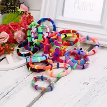 Резиновая красочная тесьма аксессуары для волос кольцо резинки для волос