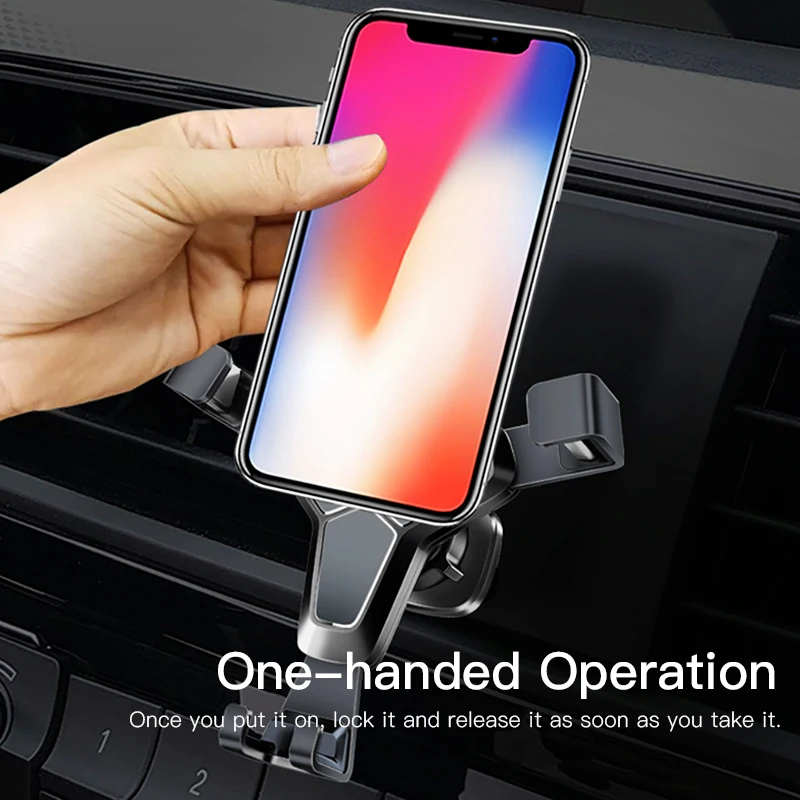 ! Универсальный автомобильный держатель ACCEZZ Гравитационный гибкий для iPhone 6s Xr Xs