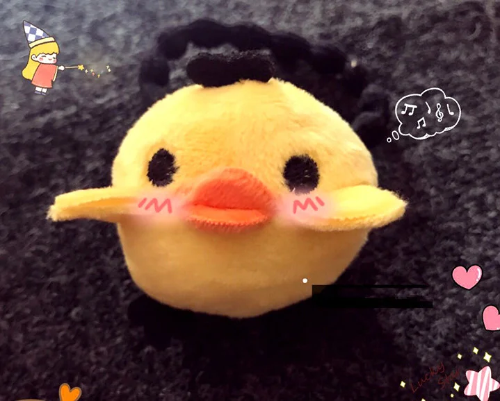 

3designs , kawaii 3cm chicken toy dolls , mini cute plush toy - accessories stuffed plush toys