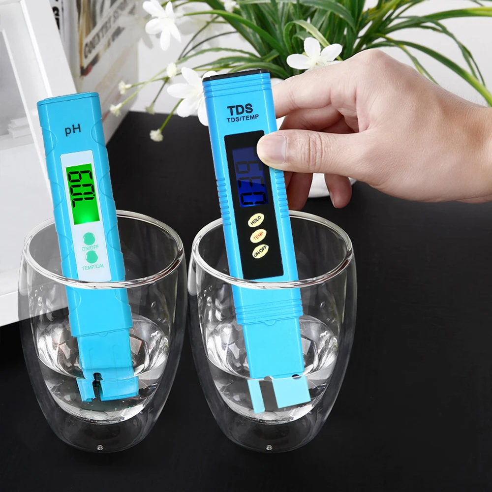 3 in 1 Set Water Quality Tester pH Meter digital TDS Temperature for