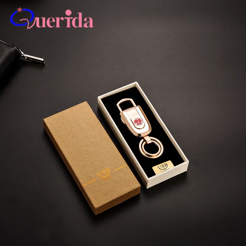 Новинка USB металлическая электронная перезаряжаемая Зажигалка Ветрозащитная