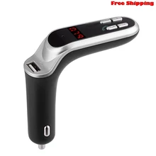 Mosunx Bluetooth автомобильный набор, Handsfree, FM передатчик Радио MP3 плеер USB кабель для зарядки и AUX для смартфон Android сотовый телефон Фо