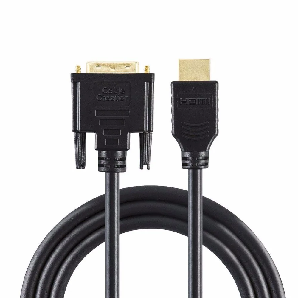 Кабель HDMI папа DVI(24 + 1) поддержка 1080P для Raspberry Pi Roku Xbox One ноутбука видеокарты Blue ray 1 5