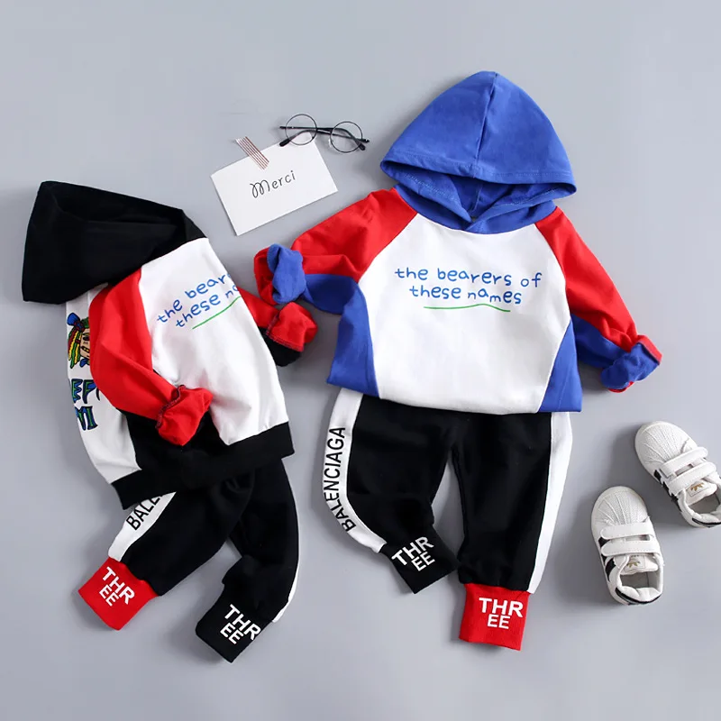 

Tong Baby 1 Year Old 2 Years Old 3 Years Old 4 Years Old Color Matching Hooded Children's Clothing Boutique Kids Clothing Casual